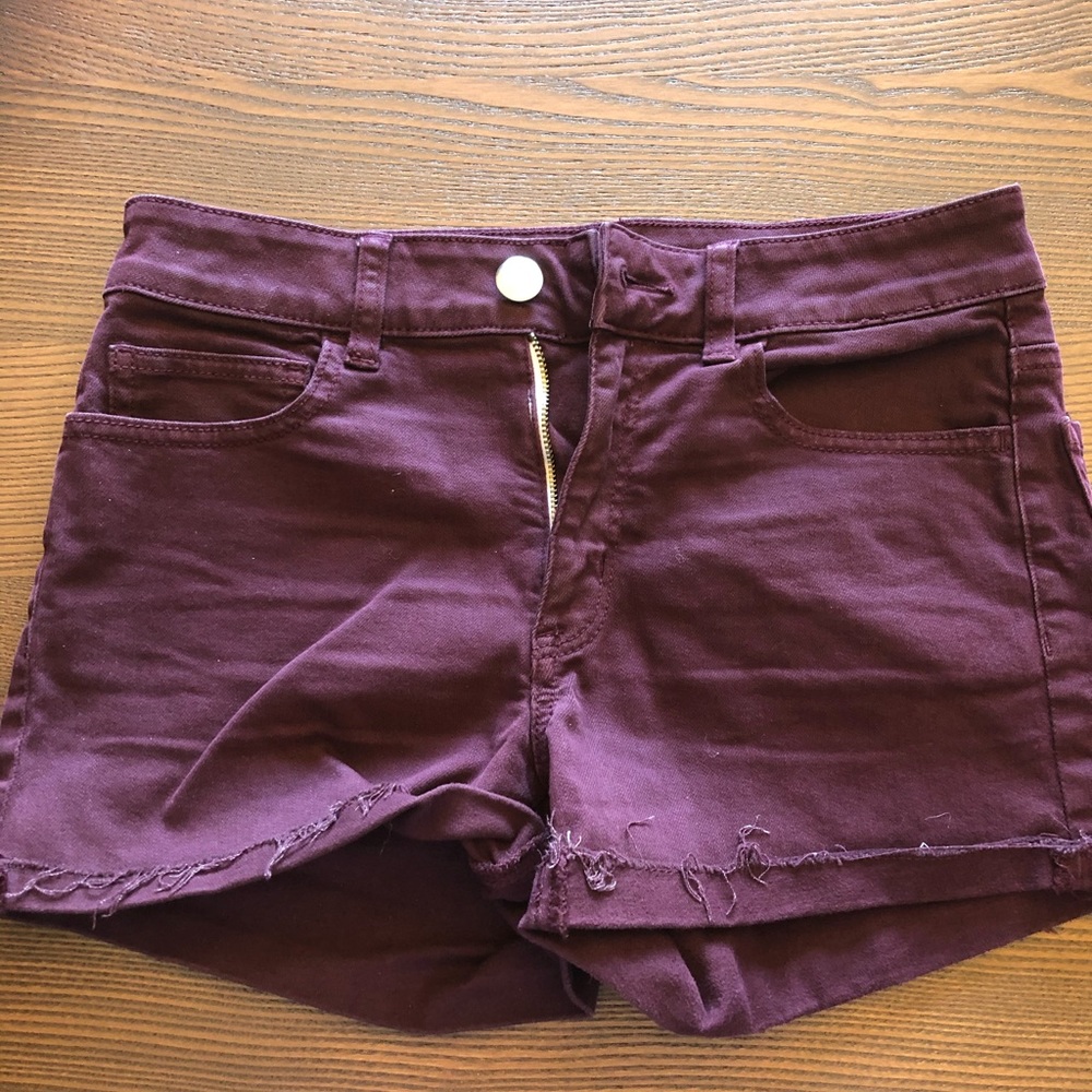 Maroon American Eagle Shorts